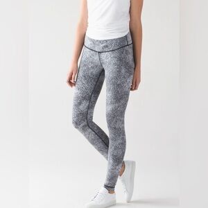Lululemon Wunder Under High Rise Leggings - Luon Spray